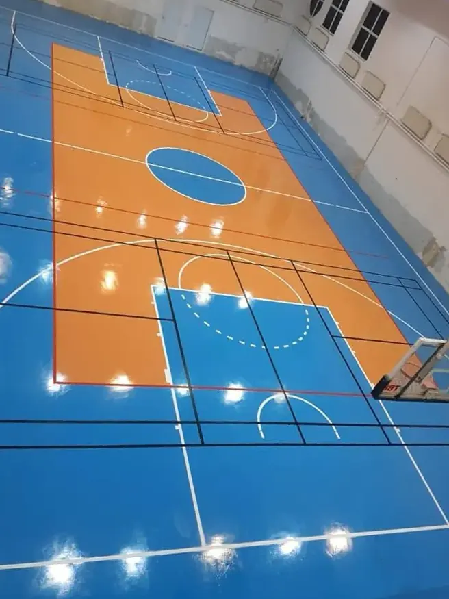Kapalı Spor Salonu Poliüretan Zemin - uygulama fotoğrafı 2